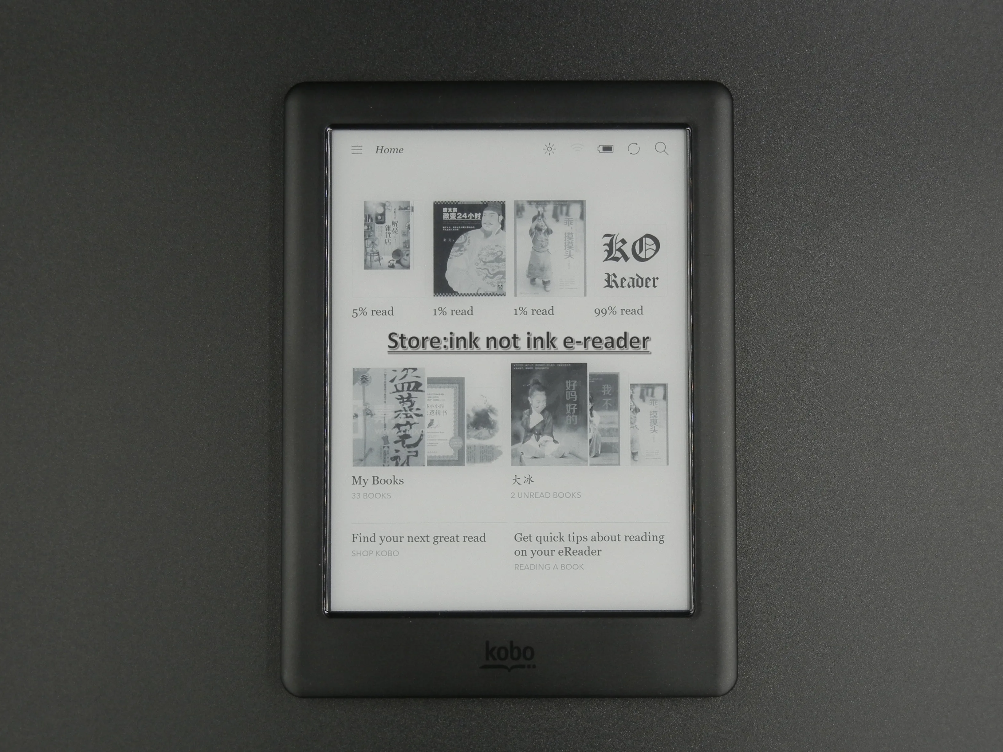 Электронная книга e ink из устройства для чтения электронных книг KoBo glo HD 300PPI