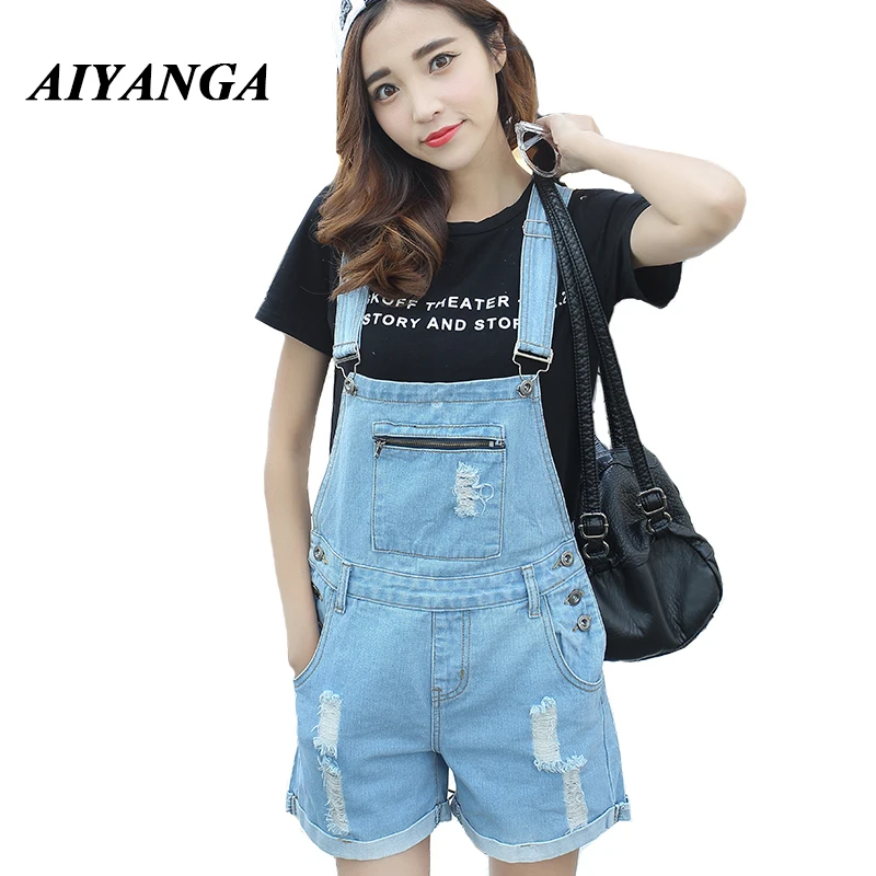 denim jumpsuit shorts womens
