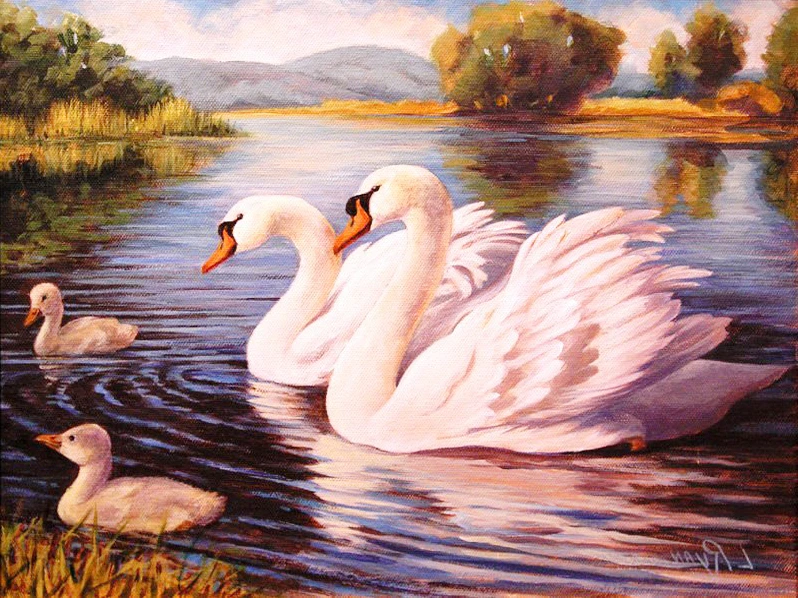 

A2933 Diamond Embroidery Home Decor Cross Stitch Swan 100% Resin Tool dril Painting Cross Stitch Mosaic Needlework