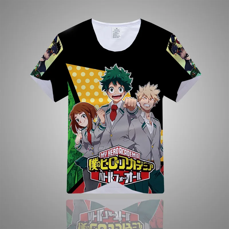 Cosroad Boku No My Hero academic футболка для косплея костюмы мужчин и женщин летние футболки
