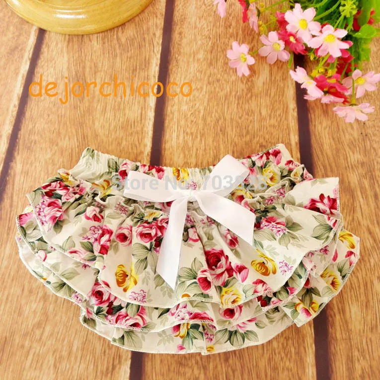 

child cotton flower print PP Pants newborn baby girls floral print cotton bloomer Shorts Kids clothing garments [dejorchicoco]