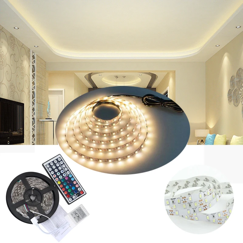 

5M RGB LED Strip String Light Bars With Remote Control Halloween Decoration