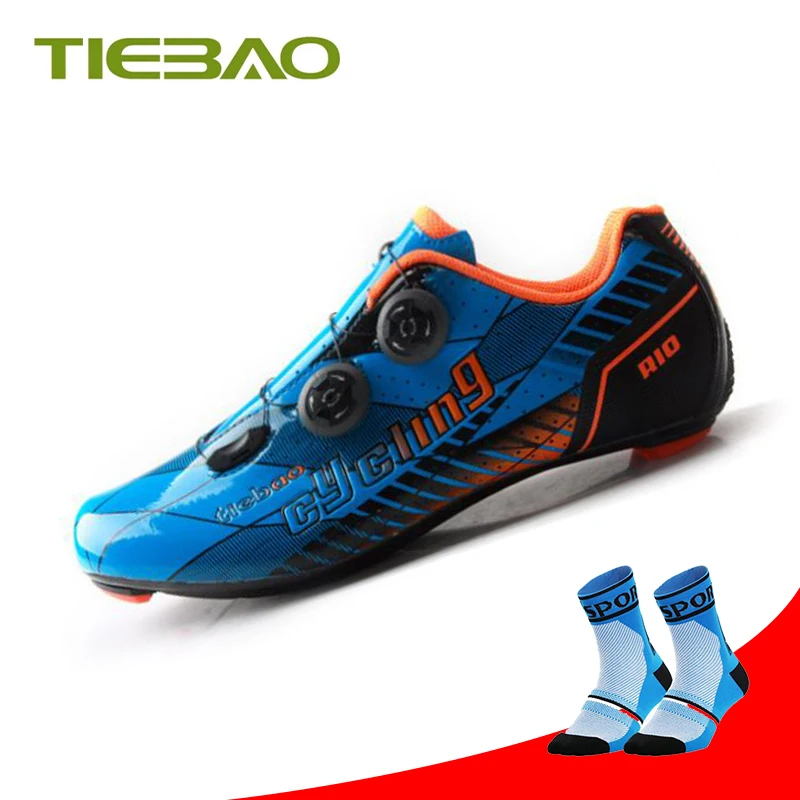 Tiebao Carbon Fibre Cycling Shoes Road Sapatilha Ciclismo Athletic