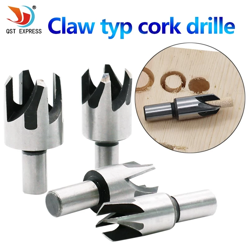 4 x Wood Plug Hole Cutter Cutting Dowel Maker Worktop Kitchen Shank