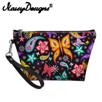 

Noisydesigns Cosmetic Bags Famous Brand Makeup Functional Bag for Women Makeup Pouch Necessaire 3D Butterfly Travel Cosmetic Bag