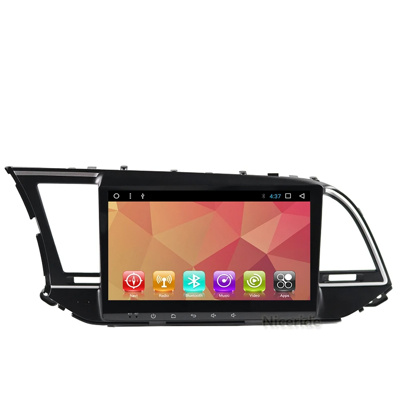 Автомобильный dvd gps плеер 10 1 дюйма 1024*600 для HYUNDAI ELANTRA 2016 2017 навигация стерео аудио