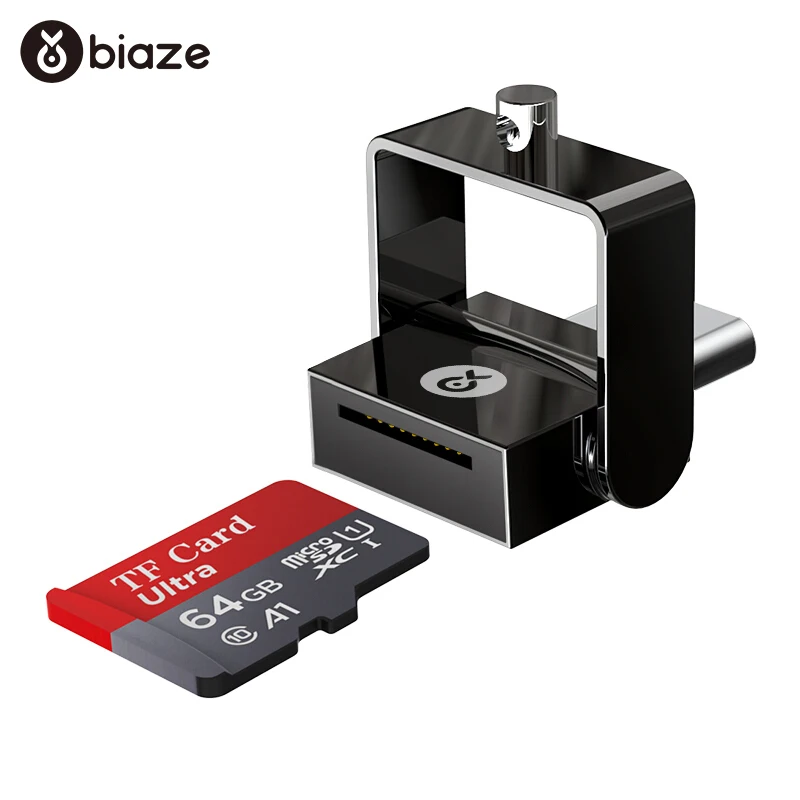 Biaze USB-C кард-ридер 16G 32G 64G 128G 256G TF карта OTG карта памяти адаптер для ноутбуков телефонов Тип C Micro SD кард-ридер C10