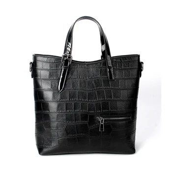 

Crocodile pattern female bag 2019 Women bag leather fashion first layer cowhide Wear Crossbody bag shoulder bag leather handbag