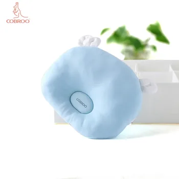 

COBROO Baby Shaping Pillows with Cute Bear Ears Solid Color Baby Head Protective Pillows for 0-3-6 Months