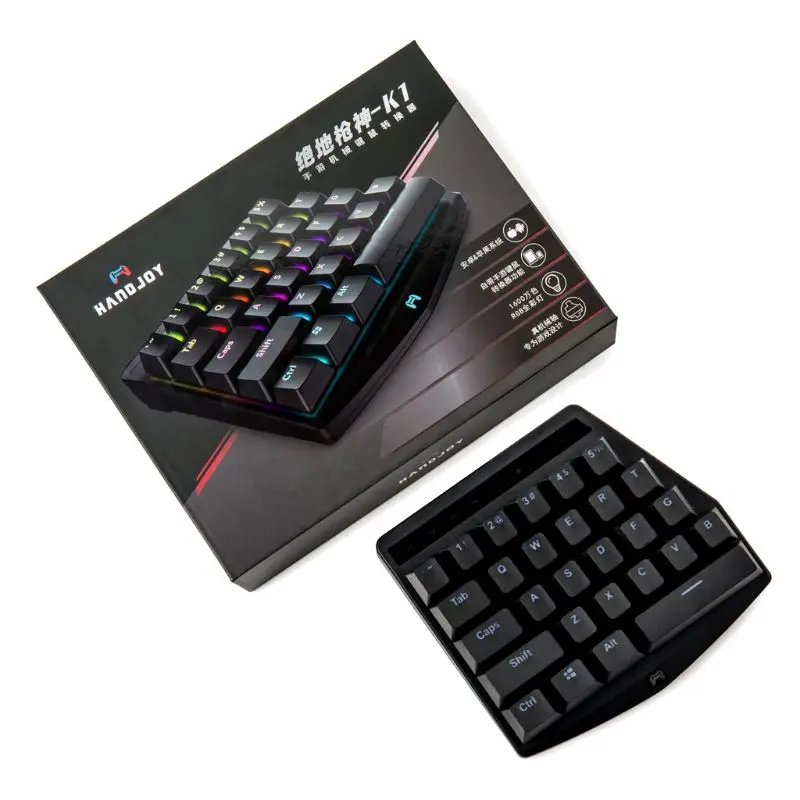 

Key Gaming Keyboard Bluetooth RGB Single Hand Mechanical Keyboard for PUBG LOL