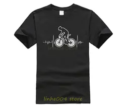 2018 на горных велосипедах MTB футболка брендовая одежда велосипеды логотип рубашки горный велосипед сердцебиение забавные велосипедный