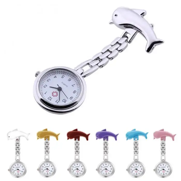 Новый Женские часы дельфины кварц медсестры смотреть сплав моды смайлик Медсестра настольные часы таймер