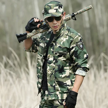 

Military Uniform Tactical Green Camouflage Clothes US Army Uniforme Ropa Militar Multicam Clothing Combat Jacket +Cargo Pant Men