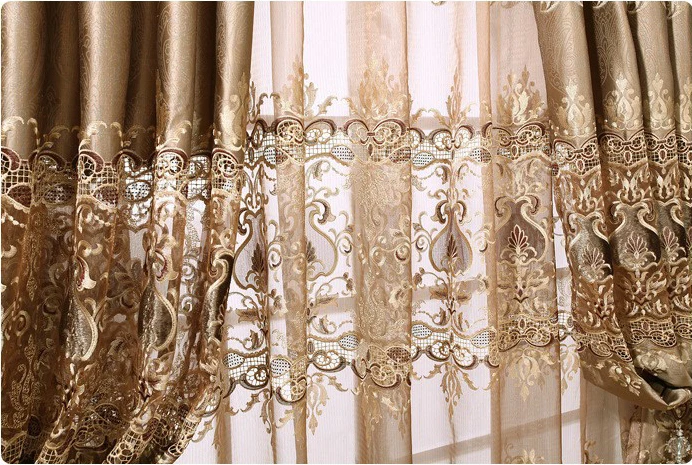 Estilo Europeo tulle para Cortinas salón transparente Telas para persianas cortina escarpada Hilado cortinas voile cortinas