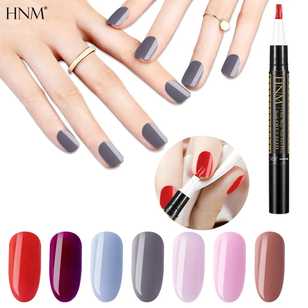 

HNM Nail Gel Pen 3 In 1 Gel Nail Polish Enamel Paint Gellak Gel Polish Varnish Lucky Lacquer One Step GelPolish Gellak Vernis
