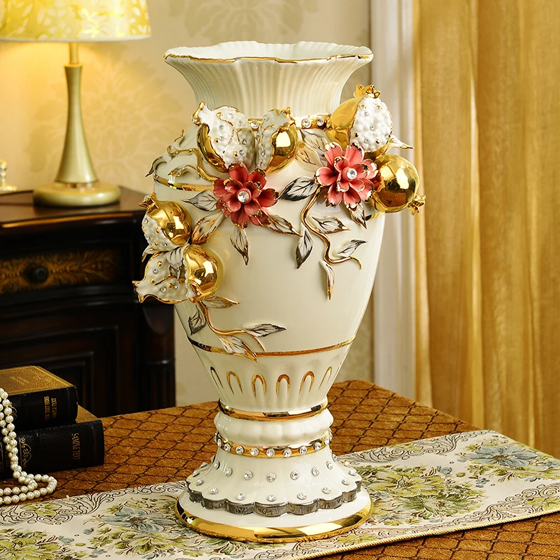 style living room decoration high grade Jingdezhen ceramic vase vase