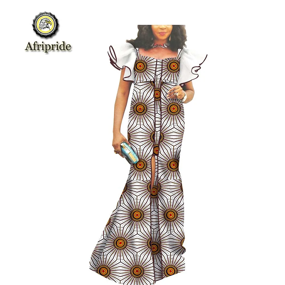 

2019 African maxi dresses for women plus size party autumn dress print dress formal dashiki clothing ankara AFRIPRIDE S1925077