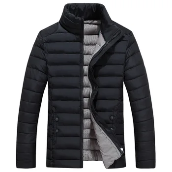 

Hot Fashion Autumn Winter Jacket Men Casual Slim Solid Warm Men Winter Coat