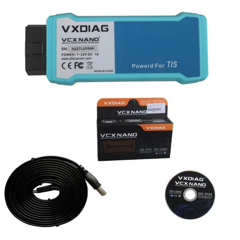 VXDIAG VCX NANO V10.30.029 ТИС Techstream совместим с SAE J2534 VXDIAG высокое качество Vxdiag