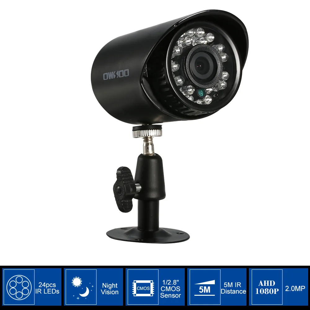 OWSOO 1080 P AHD CCTV аналоговый Камера 3,6 мм объектив 1/2. 8 ''cmos 2.0MP IR-CUT 24 шт. ИК светодиодов ночное видение для дома безопасности PAL системы