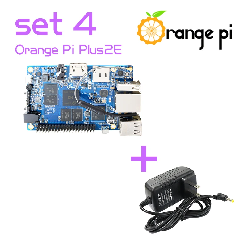 

Orange Pi Plus 2e SET4: Pi Plus 2e + Power Supply Adapter Support Android, Ubuntu, Debian