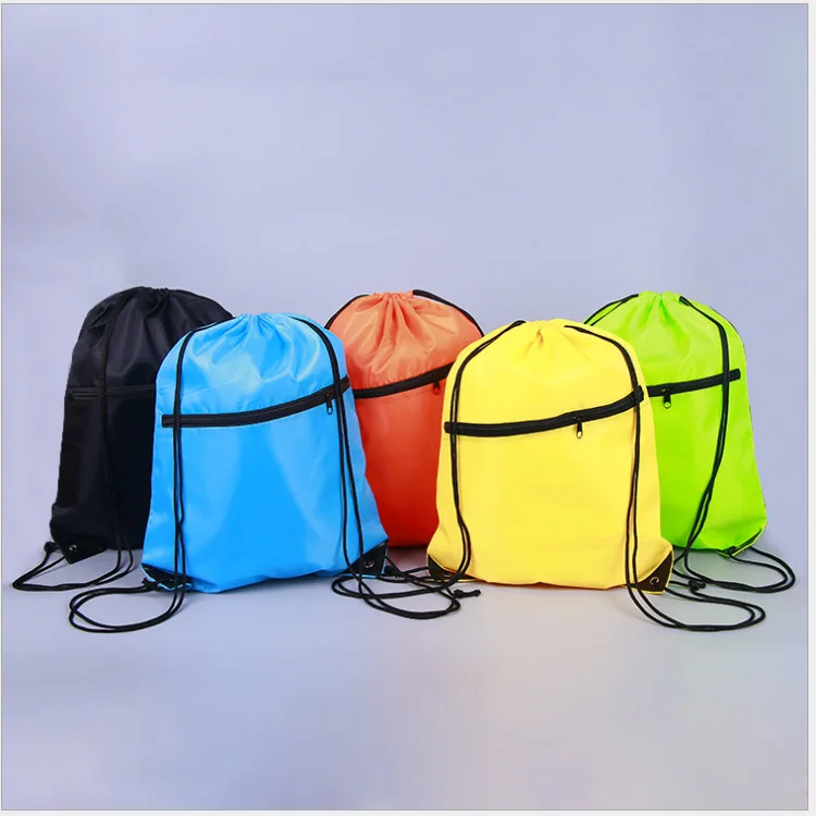 5 Colors Portable Waterproof Nylon Shoe Bags Drawstring