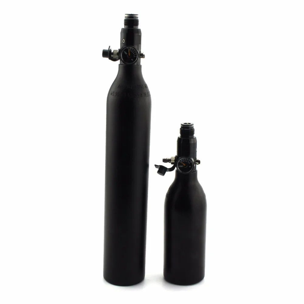 PCP Пейнтбол Airsoft Air Bottle HPA Танк 5/8 18UNF 0.2L/0.45L 300bar 4500psi цилиндр с регулятором Входное