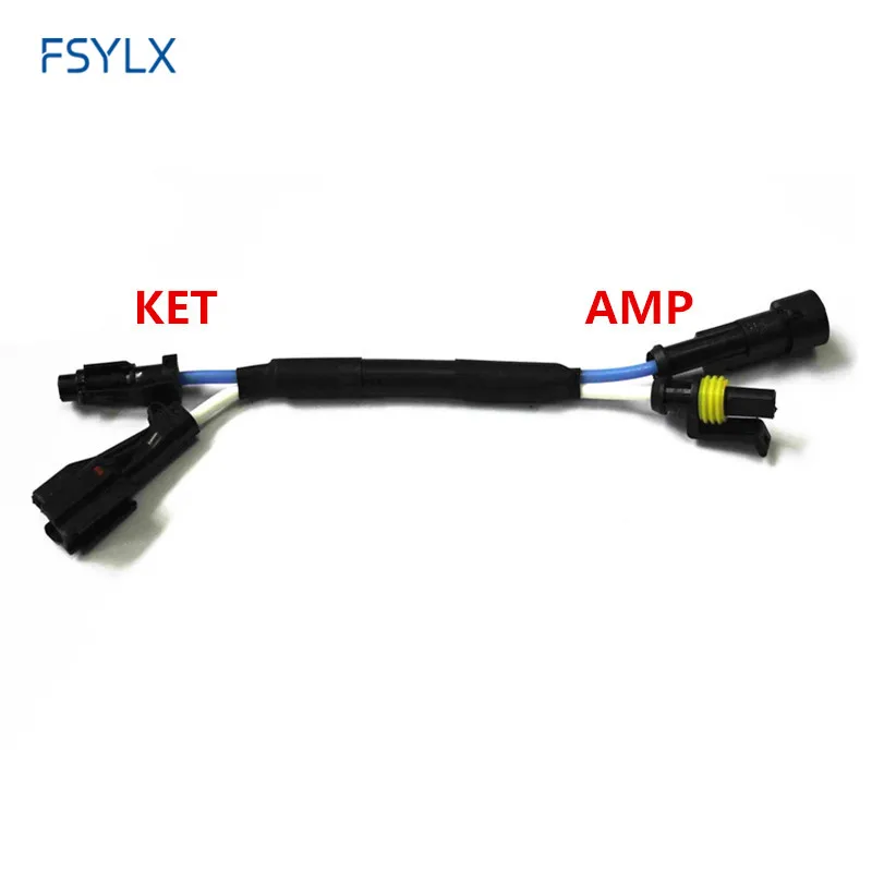 FSYLX Кэт-AMP Соединительный провод, жгут для H3 H4 H7 H11 авто HID Ксеноновые фары, балласт лампы AMP адаптеры KET соединительные кабели