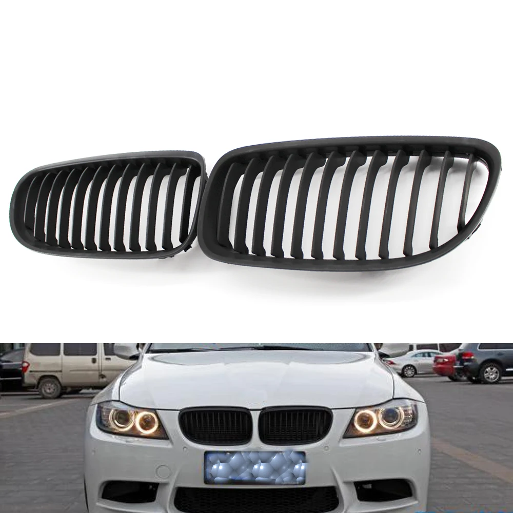 Для BMW 3 серии LCI рестайлинг E90 матовый черный почек евро спортивный гриль M 09 11|sport