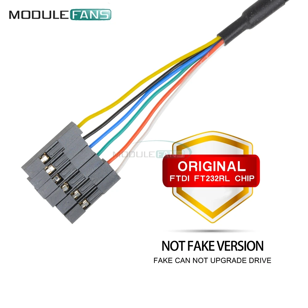 6P FTDI FT232RL FT232 USB для ttl RS232 серийный 6PIN провод адаптер модуль скачать кабель для Arduino Raspberry Pi 1 м 100 см