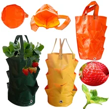 3 Gallons Strawberry Planting Bag Gardening Flower Panter Aerial Plant Planting Vegetable Strawberry Gardening Pot Planting Grow classic pot for planting