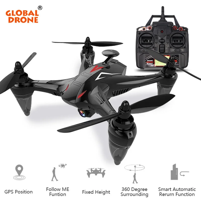 

Global Drone GW198 Profissional GPS Brushless Drones with Camera HD FPV Follow Me Quadcopter Auto Return Long Time Fly RC Dron
