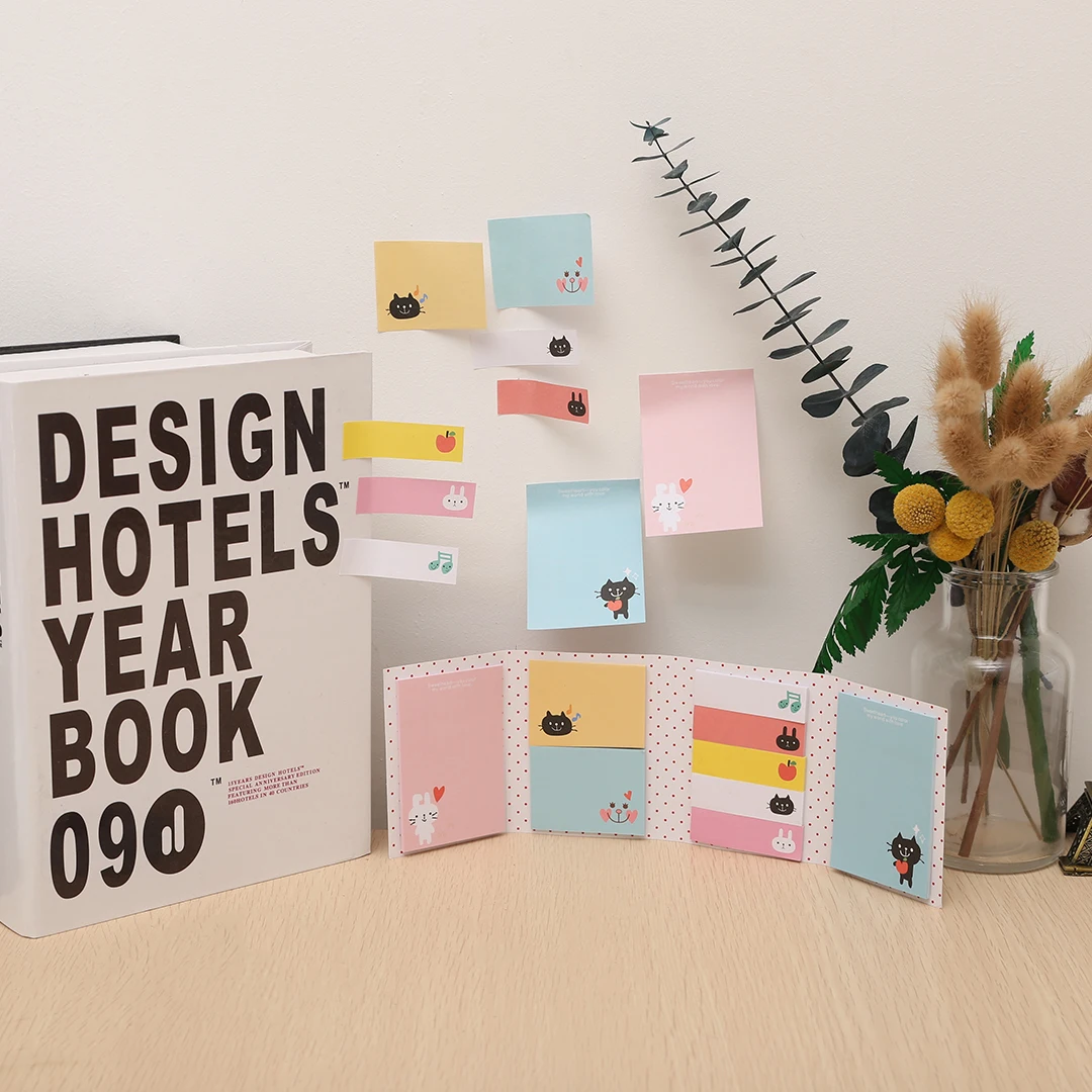 1pc Cartoon Sticker Animals Sticky Notes For Kids Bookmark Marker Memo Index Tab Flags