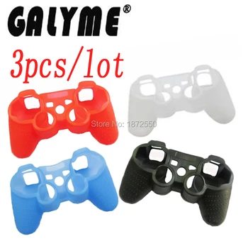 

3pcs/lot New Silicone Rubber Gamepad Joypad Protective Cover Case For Dualshock 2/3 PS2 PS3 Controller Protection Skin Shell