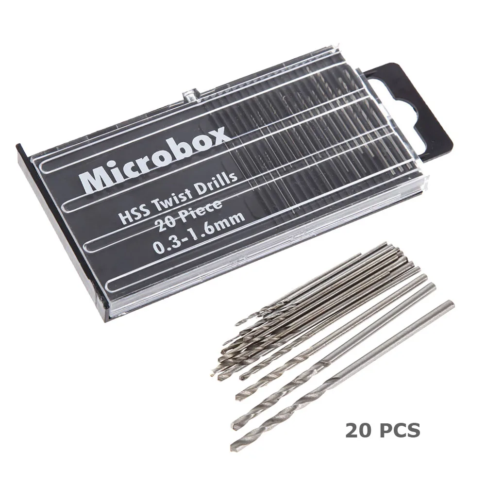20pcs HSS Twist Step Drill For Metal Woodworking Cone Drill 0 3 1 6mm Router Screwdriver