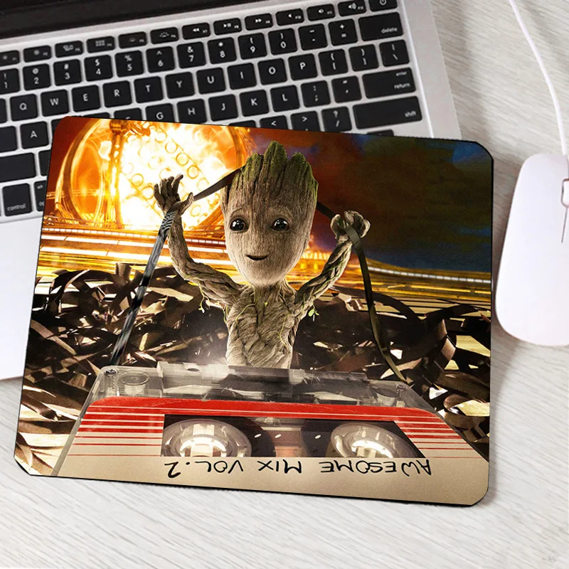 

Mairuige So Cool Pattern Groot Small Tree Man Mini Pc Computer Mousepad for Movie Lovers Game Player Table Desk Mat for Decorate