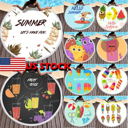 Лидер продаж стильный хиппи круглый пляжное полотенце гобелен из микрофибры плед Коврик для йоги с принтом