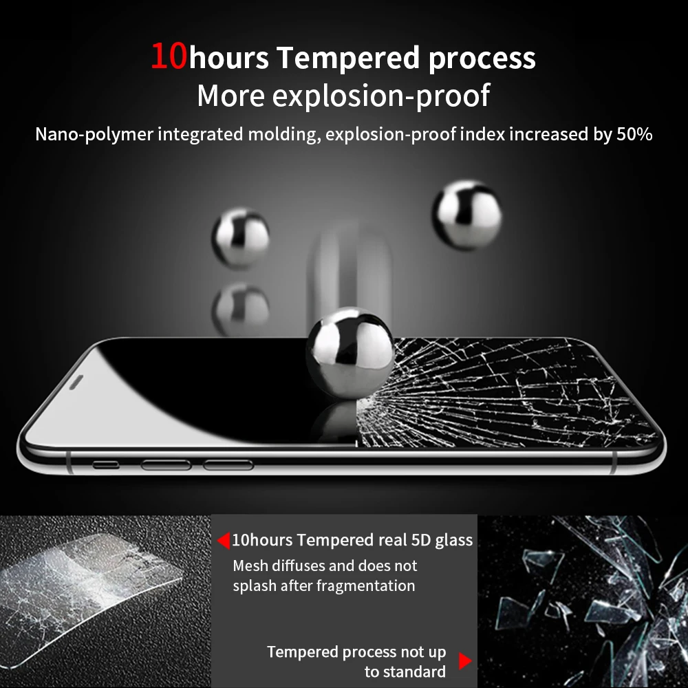 Essager 5D защита для экрана iPhone 11 Pro XS Max XR X S R закаленное стекло Передняя крышка