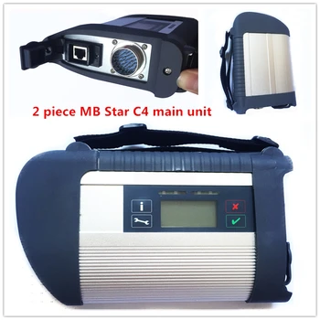 

High quality 2 pieces MB Star C4 Main Unit SD Connect C4 mb c4 Multiplexer Auto diagnosis professional program tool free shippin