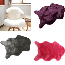 Новая спальня Имитация шерсти ковер простая крышка стула искусственный коврик сиденье мягкая подушка мех пушистые ковры моющиеся искусственный Текстиль для дома