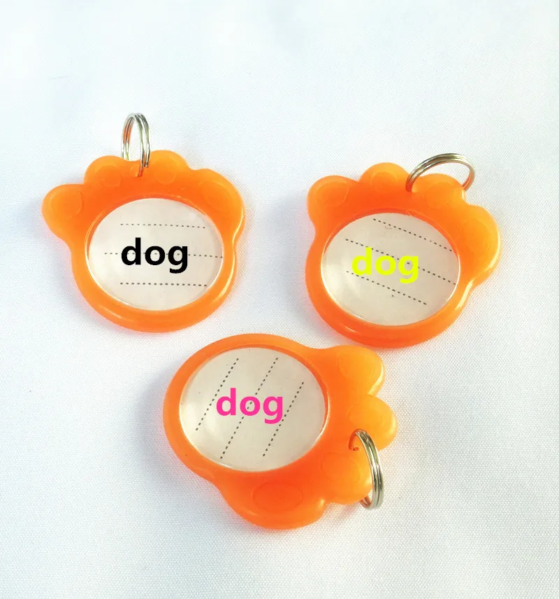 Luminous Personalized engrave text pet Id tags dog cat id tag identification customized name