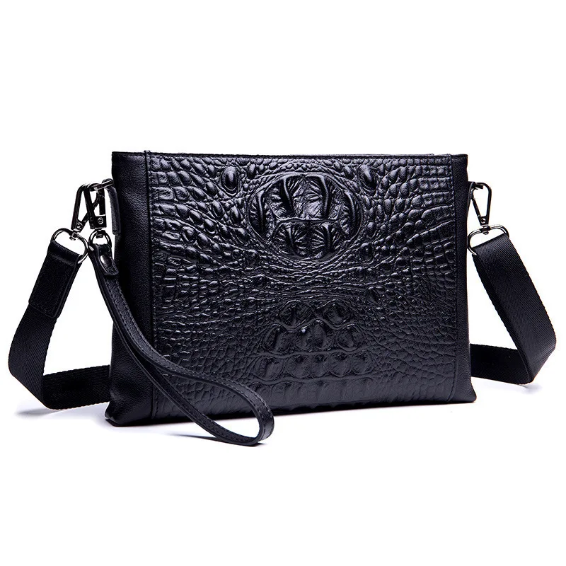 

Business Genuine Leather Clutch Bag Mens Crossbody Bags Casual Men Messenger Bag Men's Shoulder Bag Handbags Cell Phone Pocket