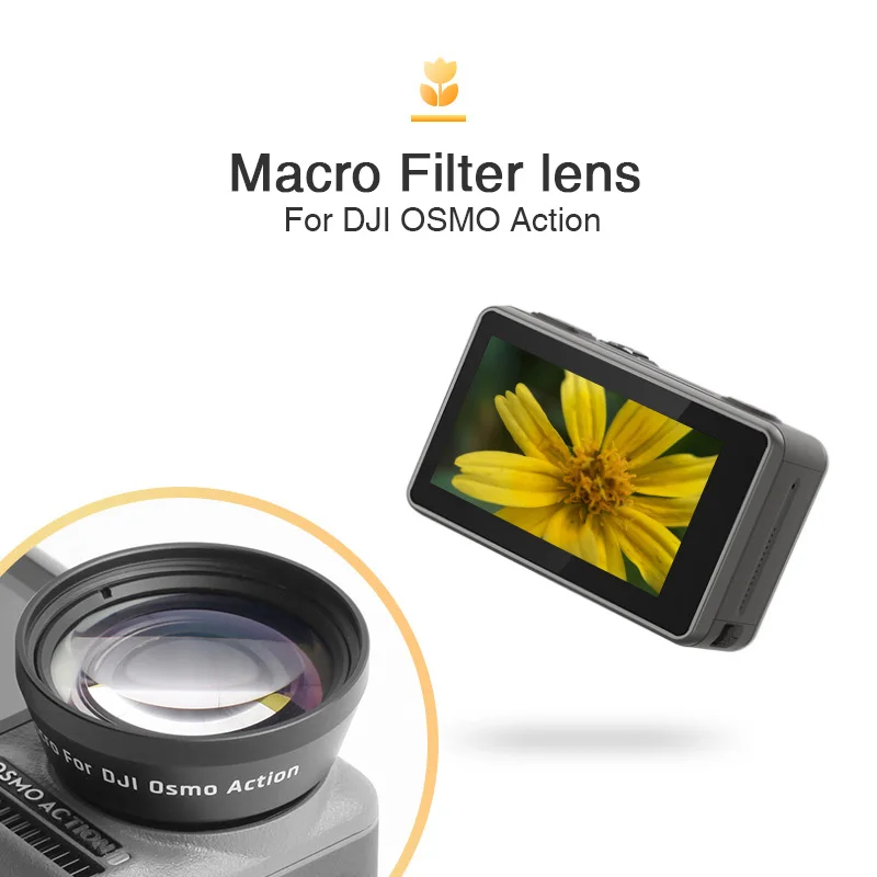 

Additional Macro Lens for DJI OSMO Action Camera Fisheye Macro Lens for DJI OSMO Action Camera Lens Accessories