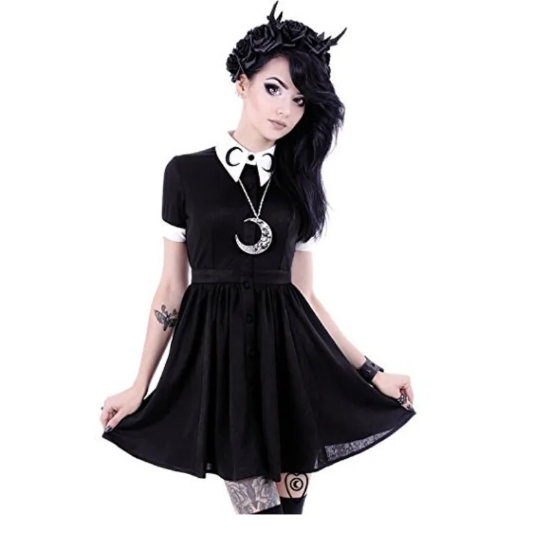Готическое платье алиэкспресс. Чёрное готичечкое платье. Платье в стиле панк. Готические короткие. Готические короткие.
