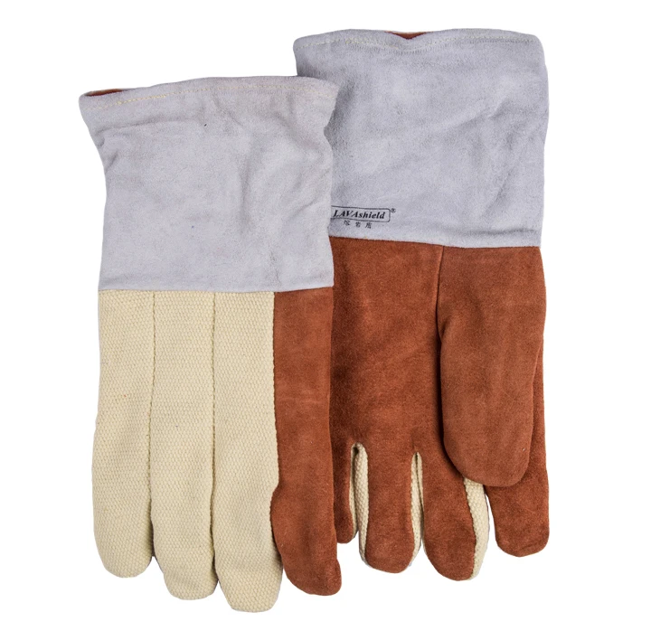 

Fire Proof Work Glove 932F High Temp Heat Resistant Welding Gloves BBQ Oven break Aramid Fiber