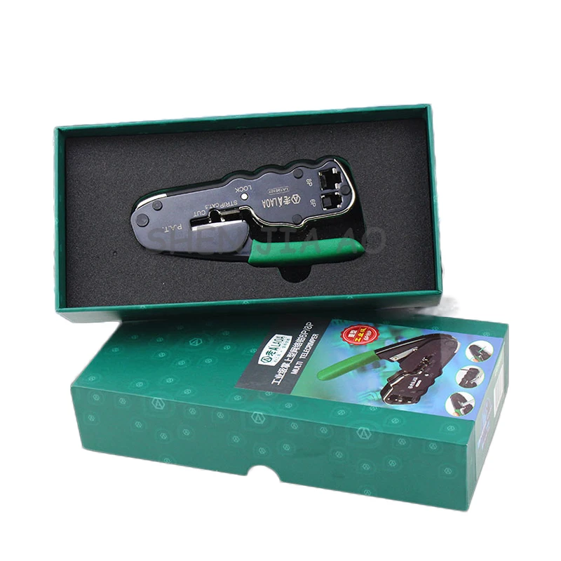 LA195107 Light and effortless multi-function network plier 6P/8P handheld portable network compression pliers wire stripper tool