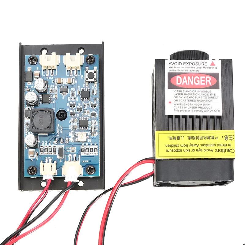 Лазерный модуль 3500 МВт 3,5 Вт синяя цветная лазерная головка DIY металлическая гравировка 450нм лазеры DIY лазерная гравировка машина