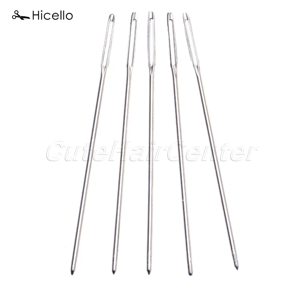 Hicello 5Pcs Sewing Large Eye Needles Embroidery Tapestry Pullthrough