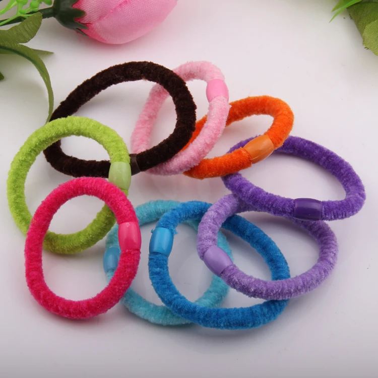 Girls Hair Band Cotton Elastic Hair Bands Hair Rope multy color Korean