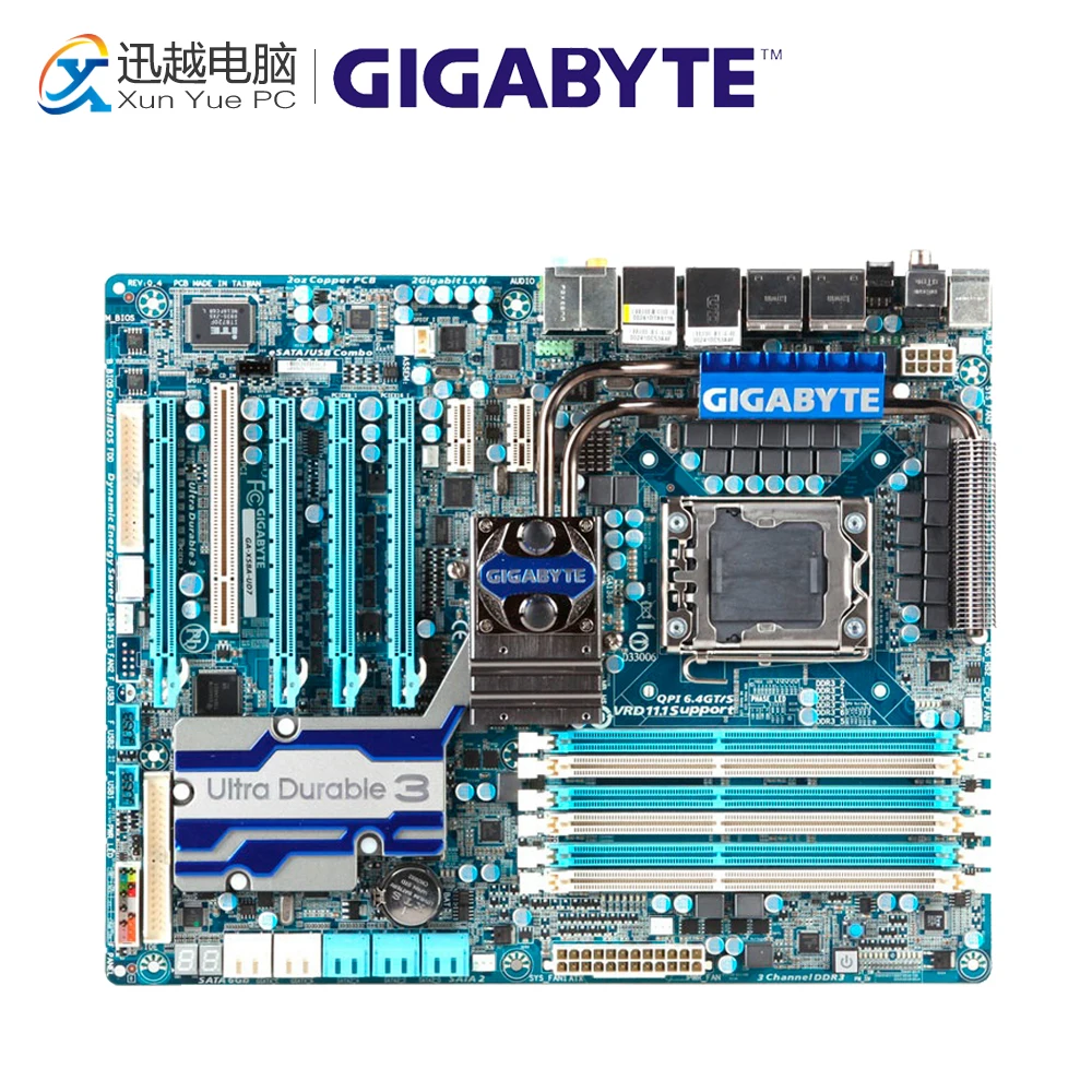 

Gigabyte GA-X58A-UD7 Desktop Motherboard X58A-UD7 X58 LGA i7 1366 DDR3 24G SATA3 USB3.0 ATX